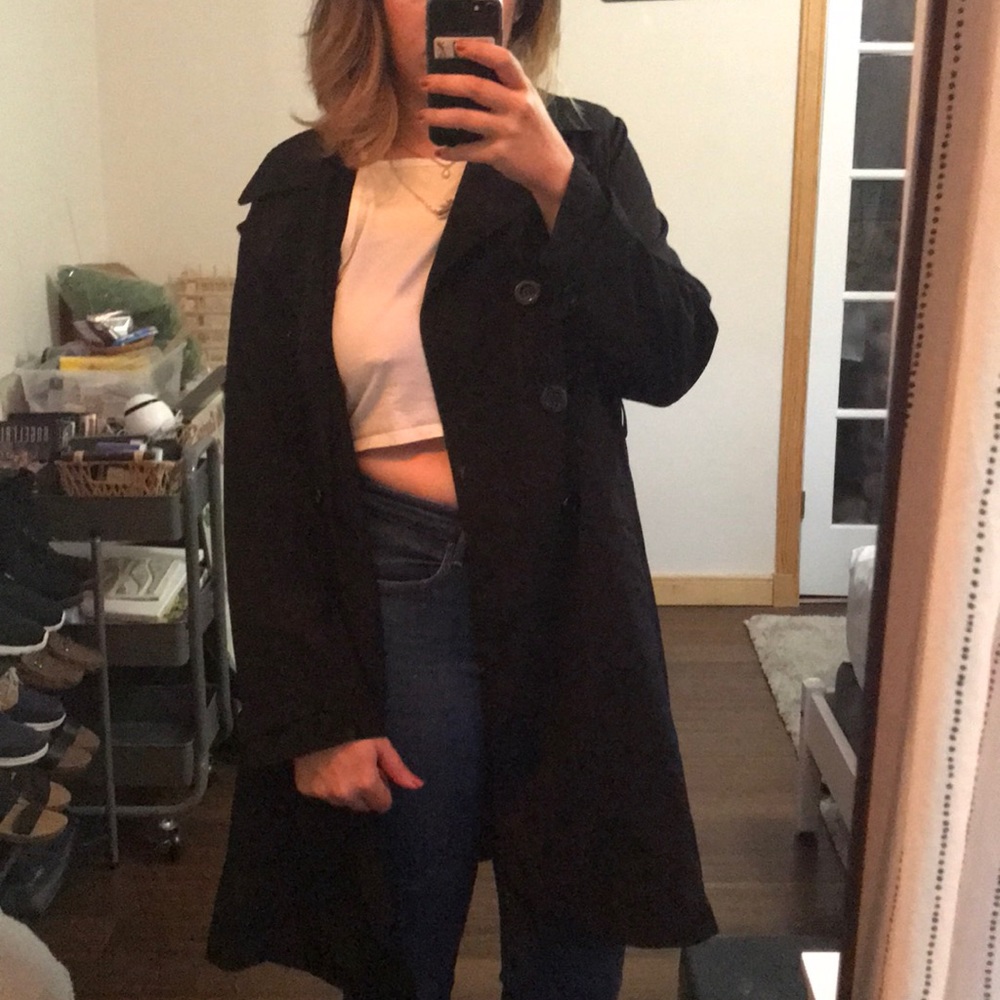 New York & Co Long Overcoat/ Trench Coat